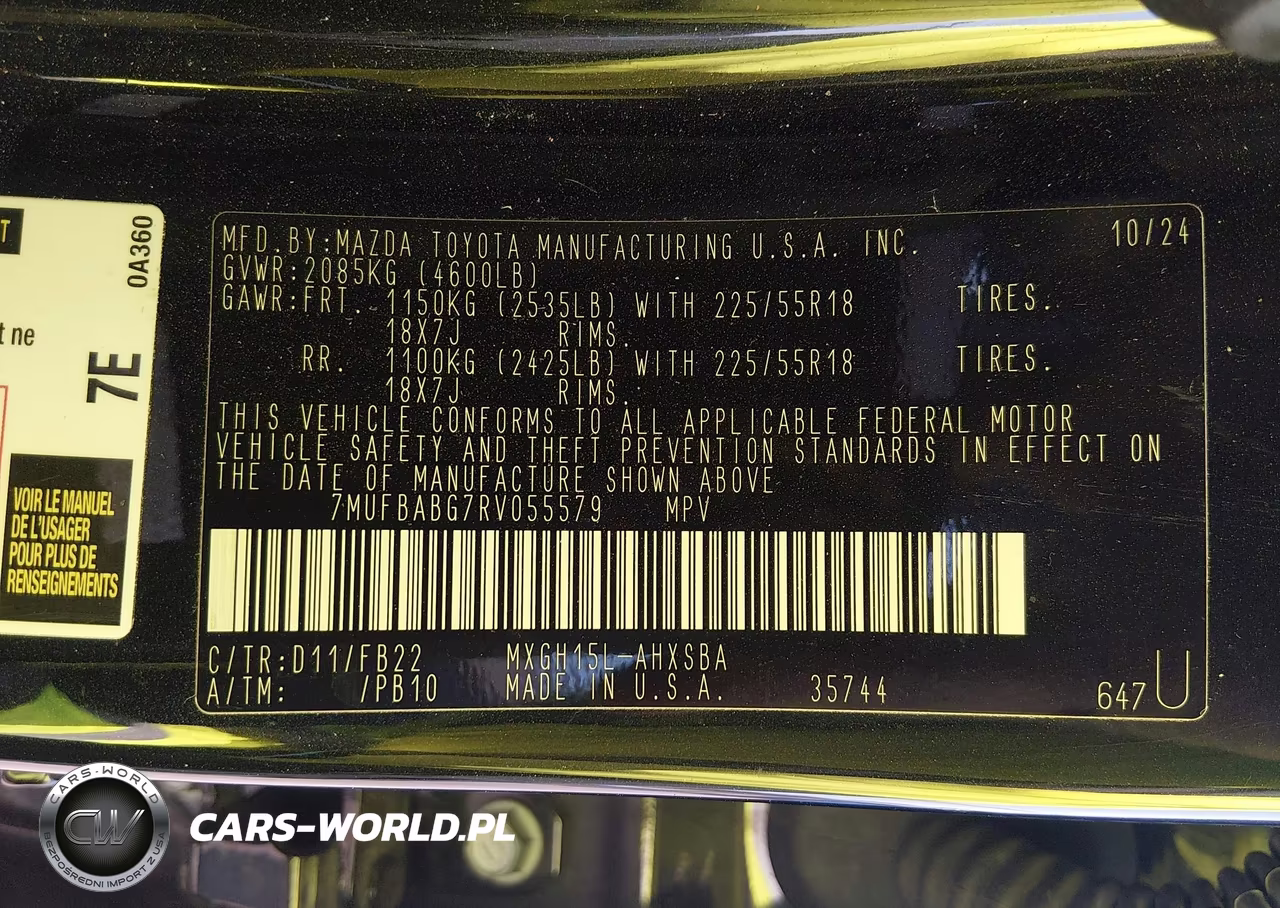2024 Toyota Corolla Cross Hybrid Nightshade Edition VIN:7MUFBABG7RV055579 - 9