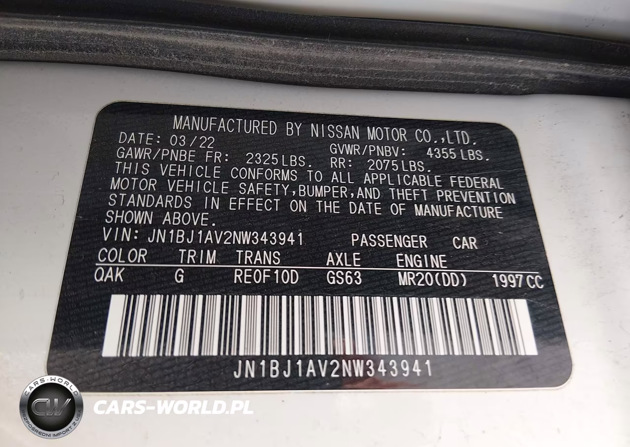 2022 Nissan Rogue Sport S Fwd Xtronic Cvt VIN:JN1BJ1AV2NW343941 - 9