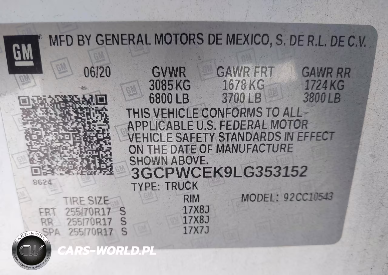 2020 Chevrolet Silverado 1500 2Wd Short Bed Lt VIN:3GCPWCEK9LG353152 - 9