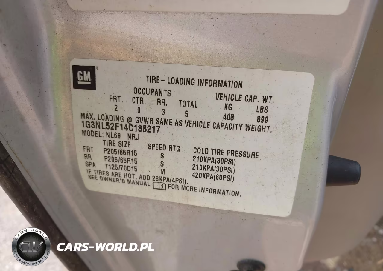 2004 Oldsmobile Alero Gl1 VIN:1G3NL52F14C136217 - 9