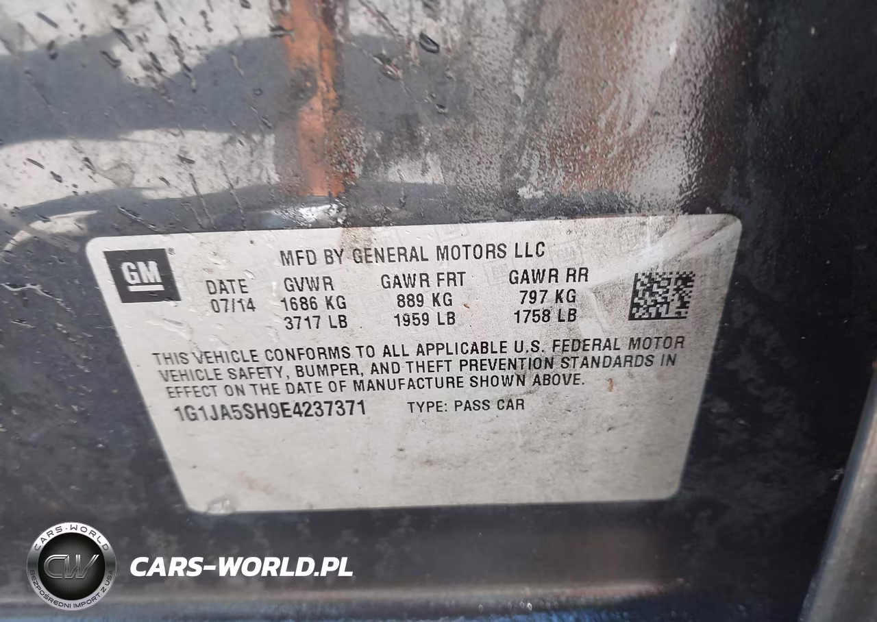 2014 Chevrolet Sonic Ls Auto VIN:1G1JA5SH9E4237371 - 9