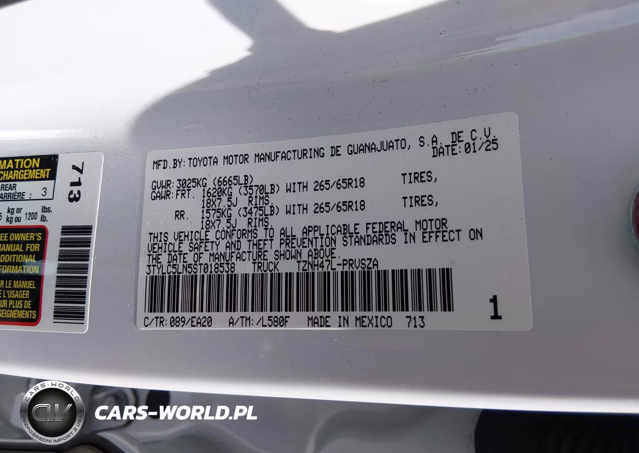 2025 Toyota Tacoma Hybrid Trd Sport 4Wd VIN:3TYLC5LN5ST018538 - 9
