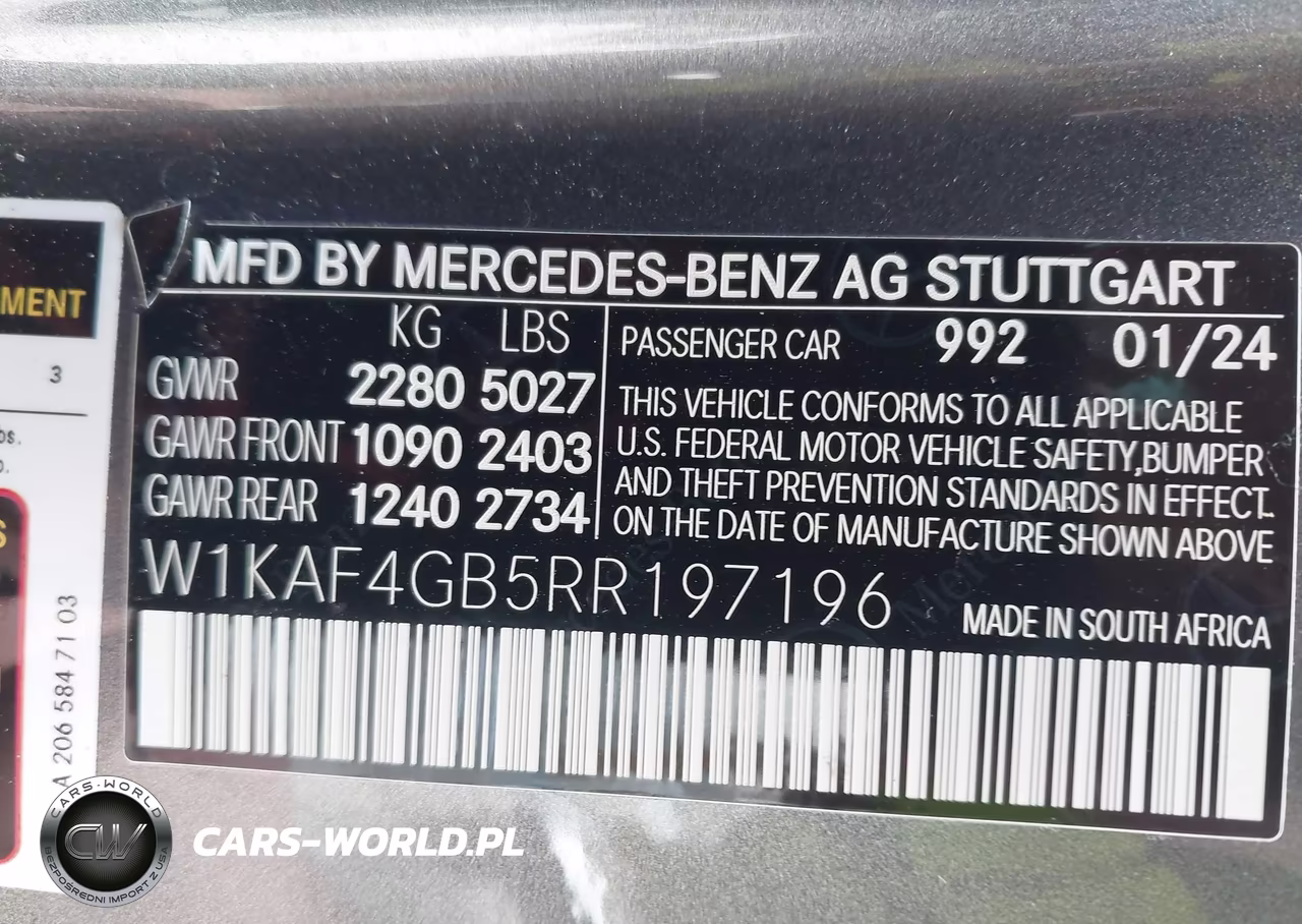 2024 Mercedes-Benz C 300 VIN:W1KAF4GB5RR197196 - 9