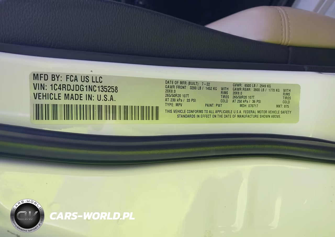 2022 Dodge Durango Gt Plus Awd VIN:1C4RDJDG1NC135258 - 9