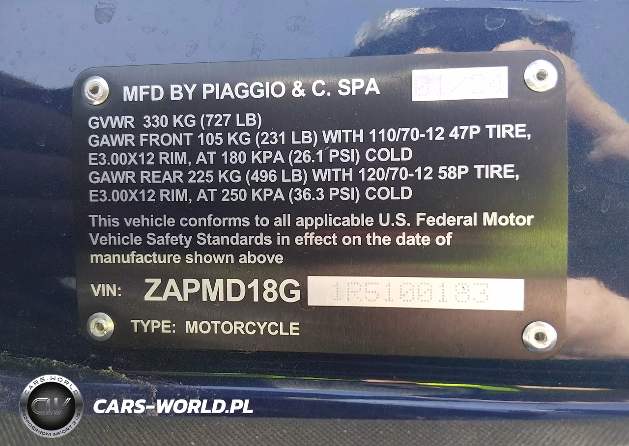 2024 Vespa Primavera-Sprint 150 VIN:ZAPMD18G1R5100183 - 10