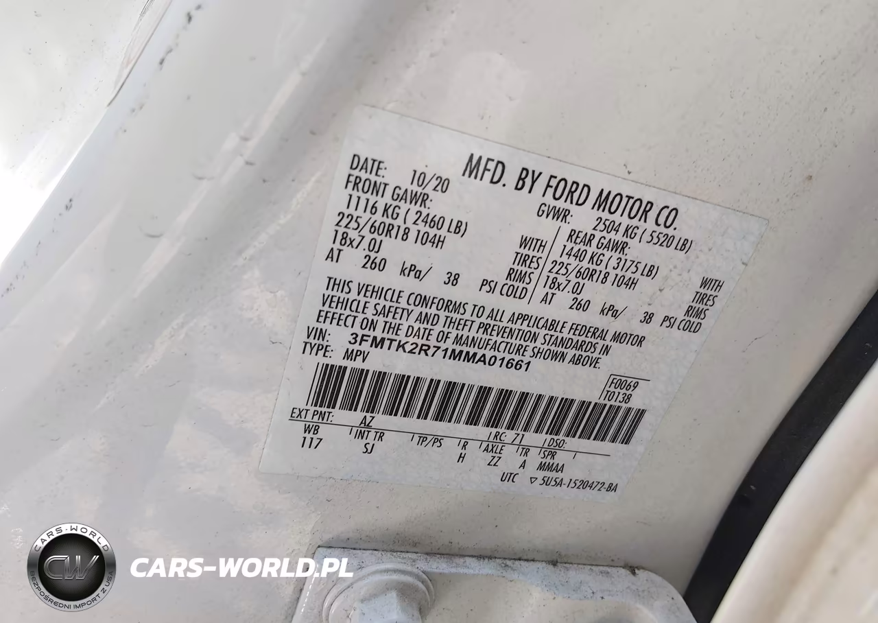 2021 Ford Mustang Mach-E California Route 1 VIN:3FMTK2R71MMA01661 - 9