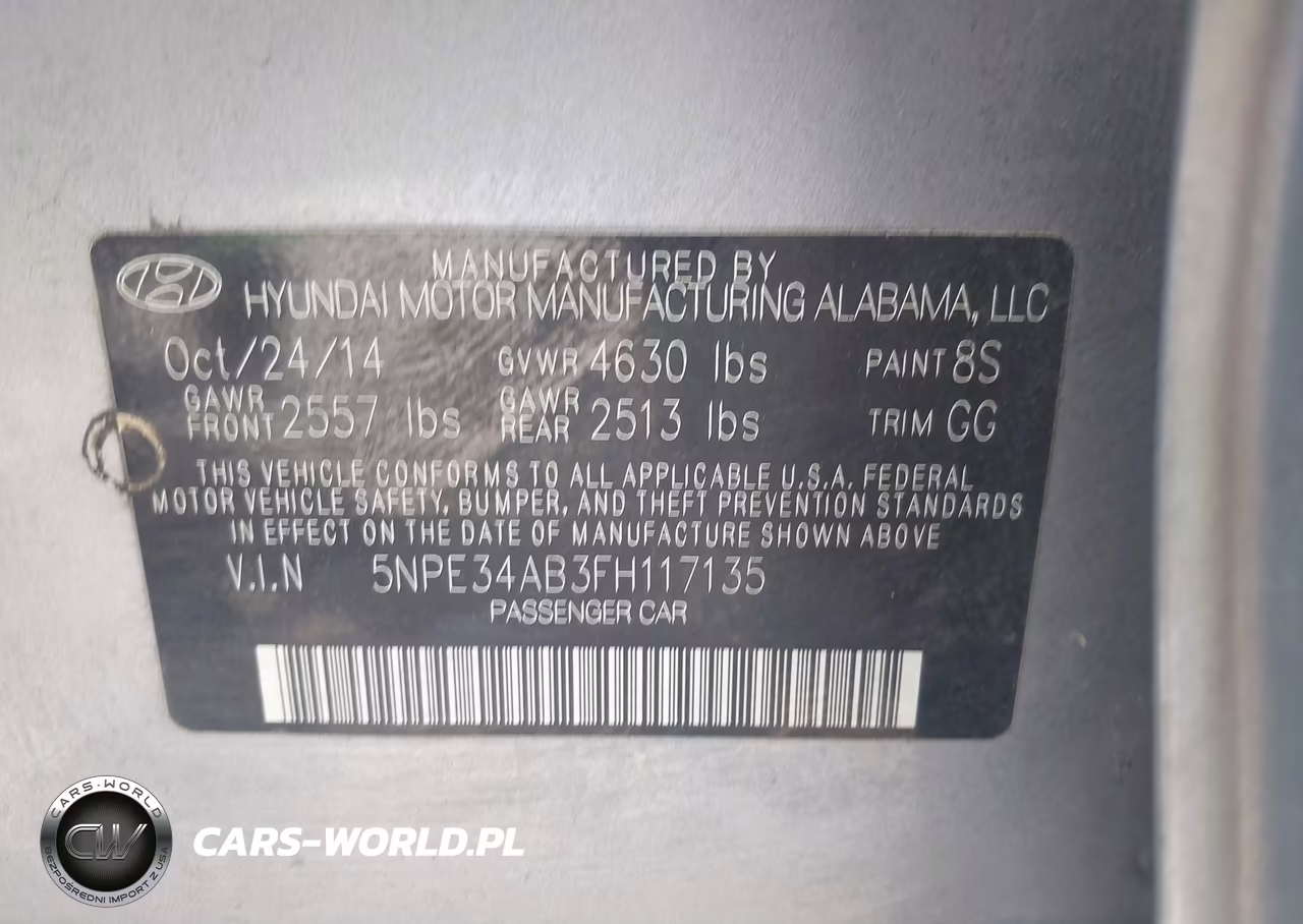 2015 Hyundai Sonata Limited 2.0T VIN:5NPE34AB3FH117135 - 9
