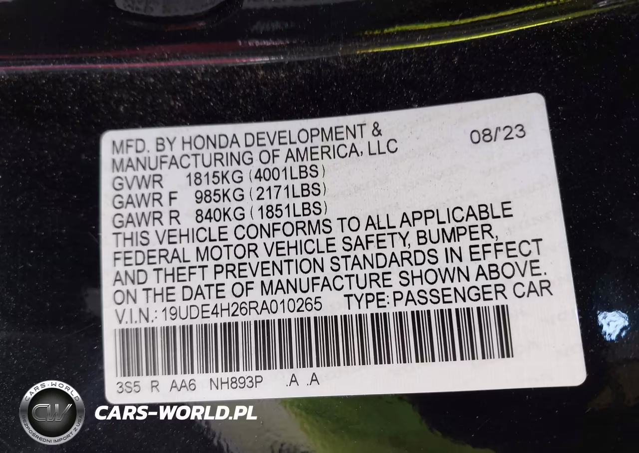 2024 Acura Integra VIN:19UDE4H26RA010265 - 9