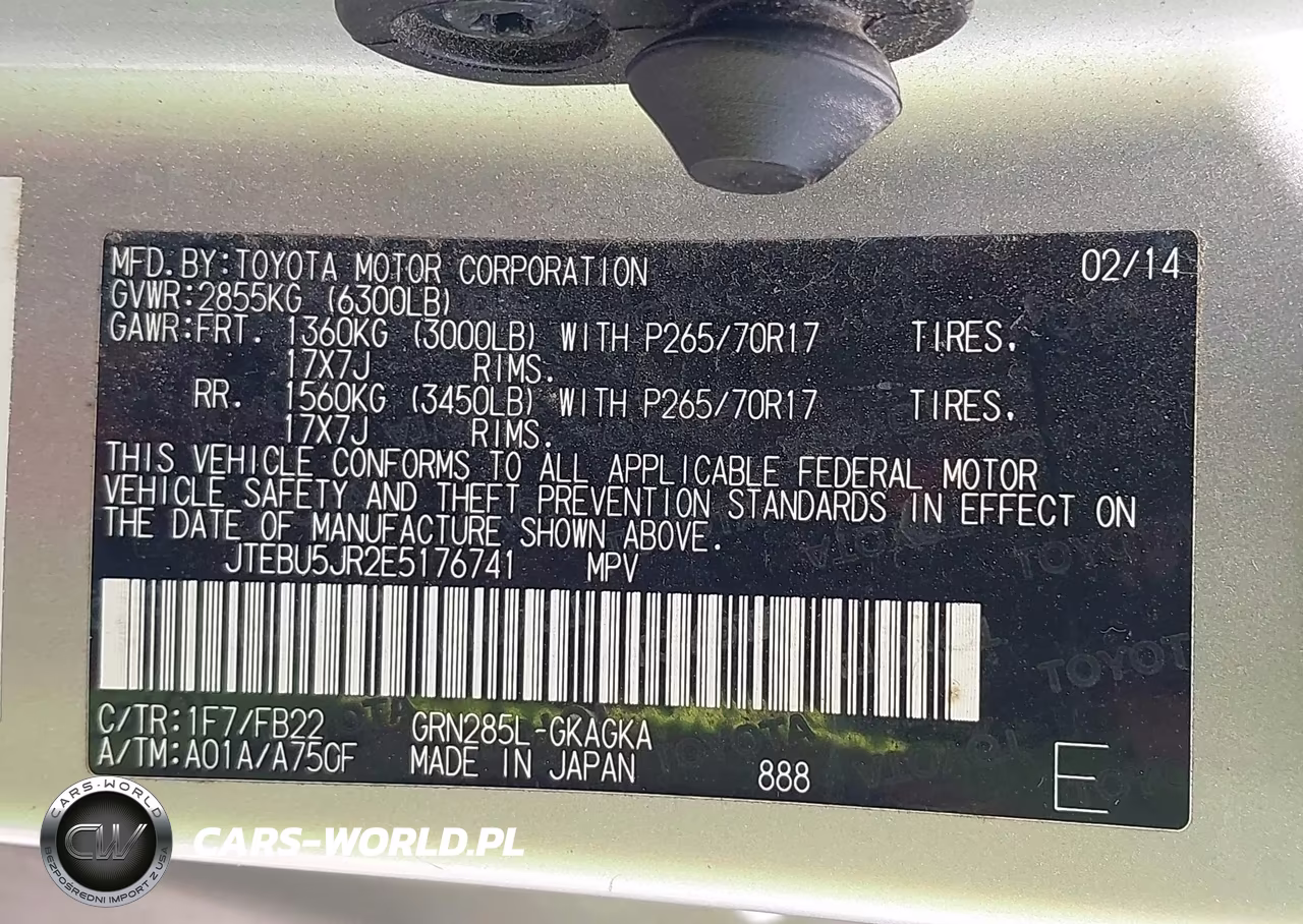 2014 Toyota 4Runner Sr5 VIN:JTEBU5JR2E5176741 - 9