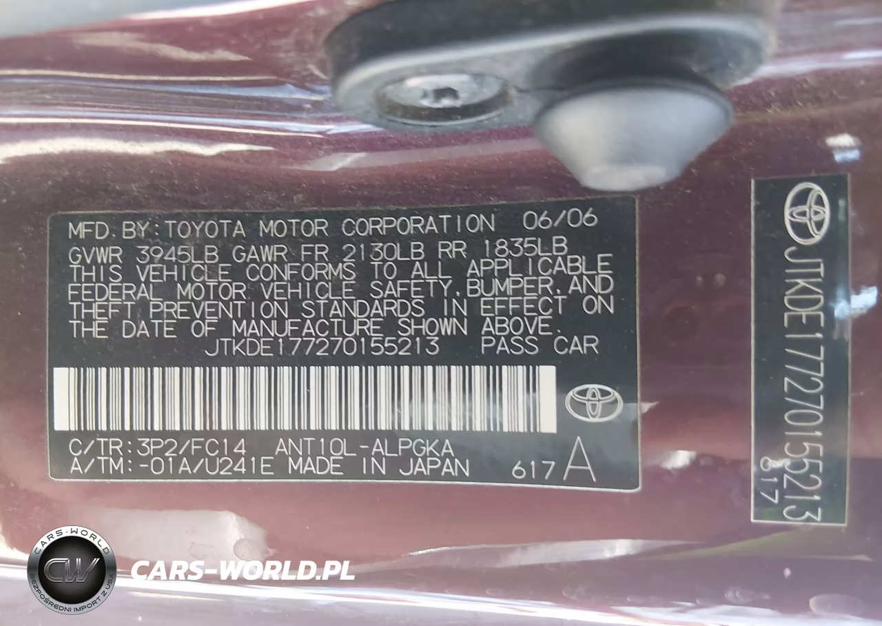 2007 Scion Tc VIN:JTKDE177270155213 - 9