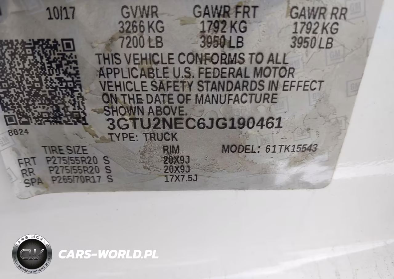2018 GMC Sierra 1500 Slt VIN:3GTU2NEC6JG190461 - 9