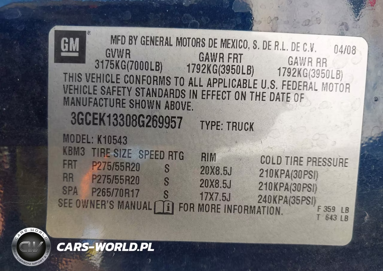 2008 Chevrolet Silverado 1500 Lt1 VIN:3GCEK13308G269957 - 9