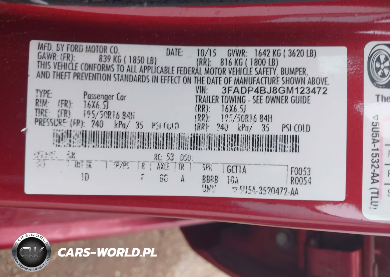 2016 Ford Fiesta Se VIN:3FADP4BJ8GM123472 - 9