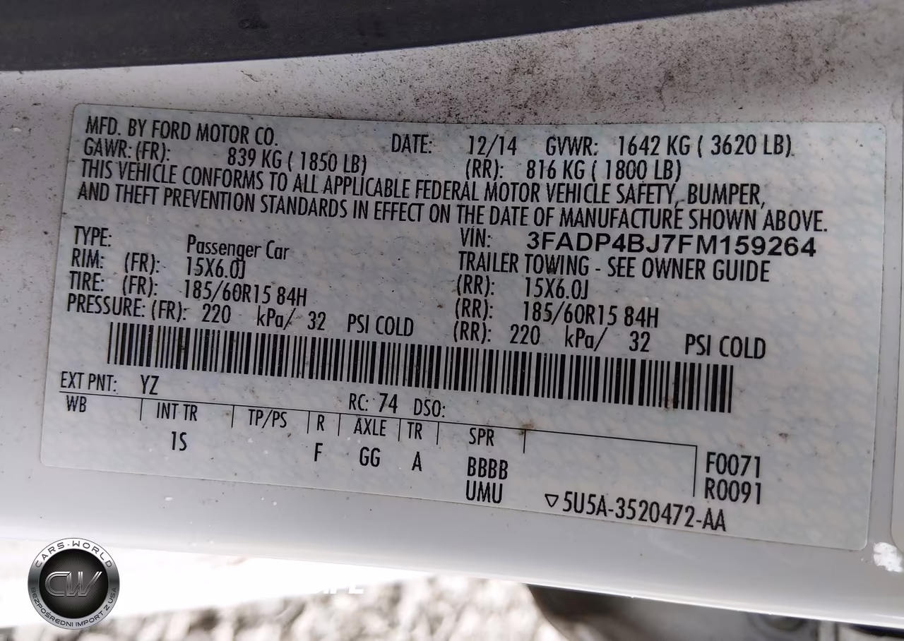 2015 Ford Fiesta Se VIN:3FADP4BJ7FM159264 - 9