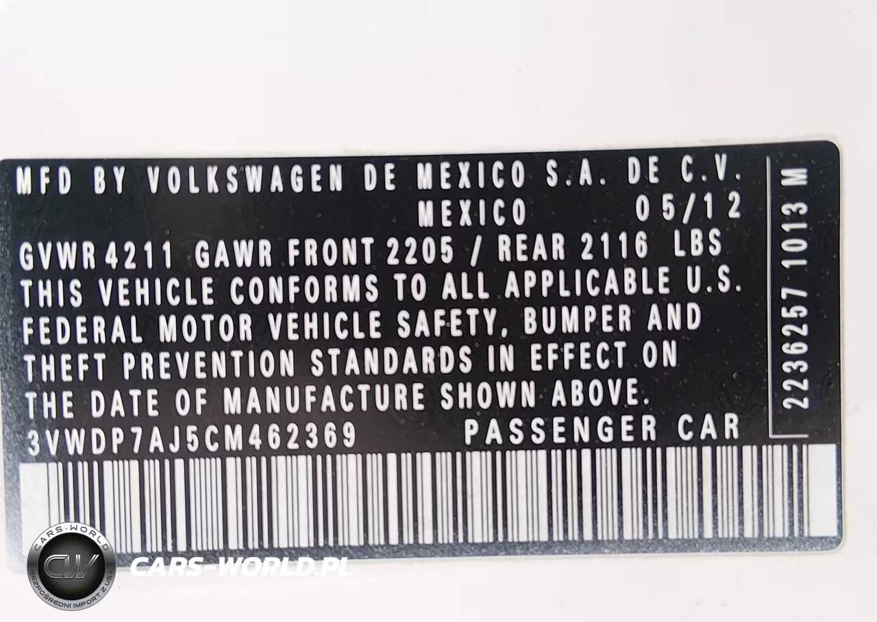 2012 Volkswagen Jetta 2.5L Se VIN:3VWDP7AJ5CM462369 - 9