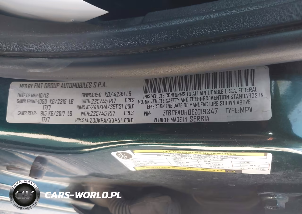 2014 Fiat 500L Trekking VIN:ZFBCFADH0EZ019347 - 9