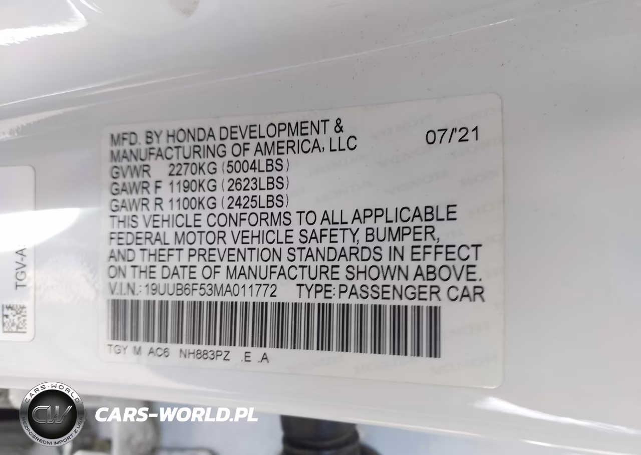 2021 Acura Tlx A-Spec Package VIN:19UUB6F53MA011772 - 9