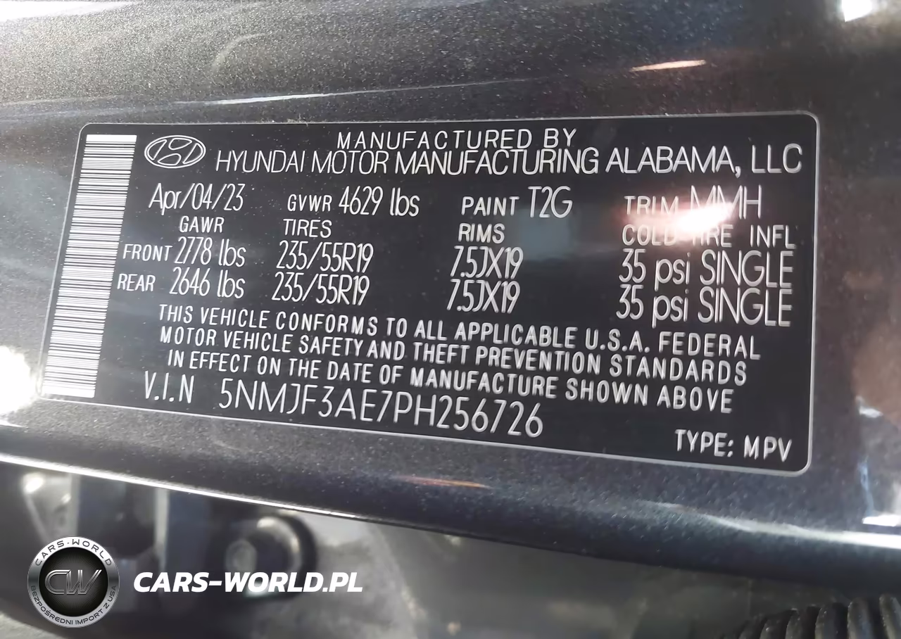 2023 Hyundai Tucson Sel VIN:5NMJF3AE7PH256726 - 9