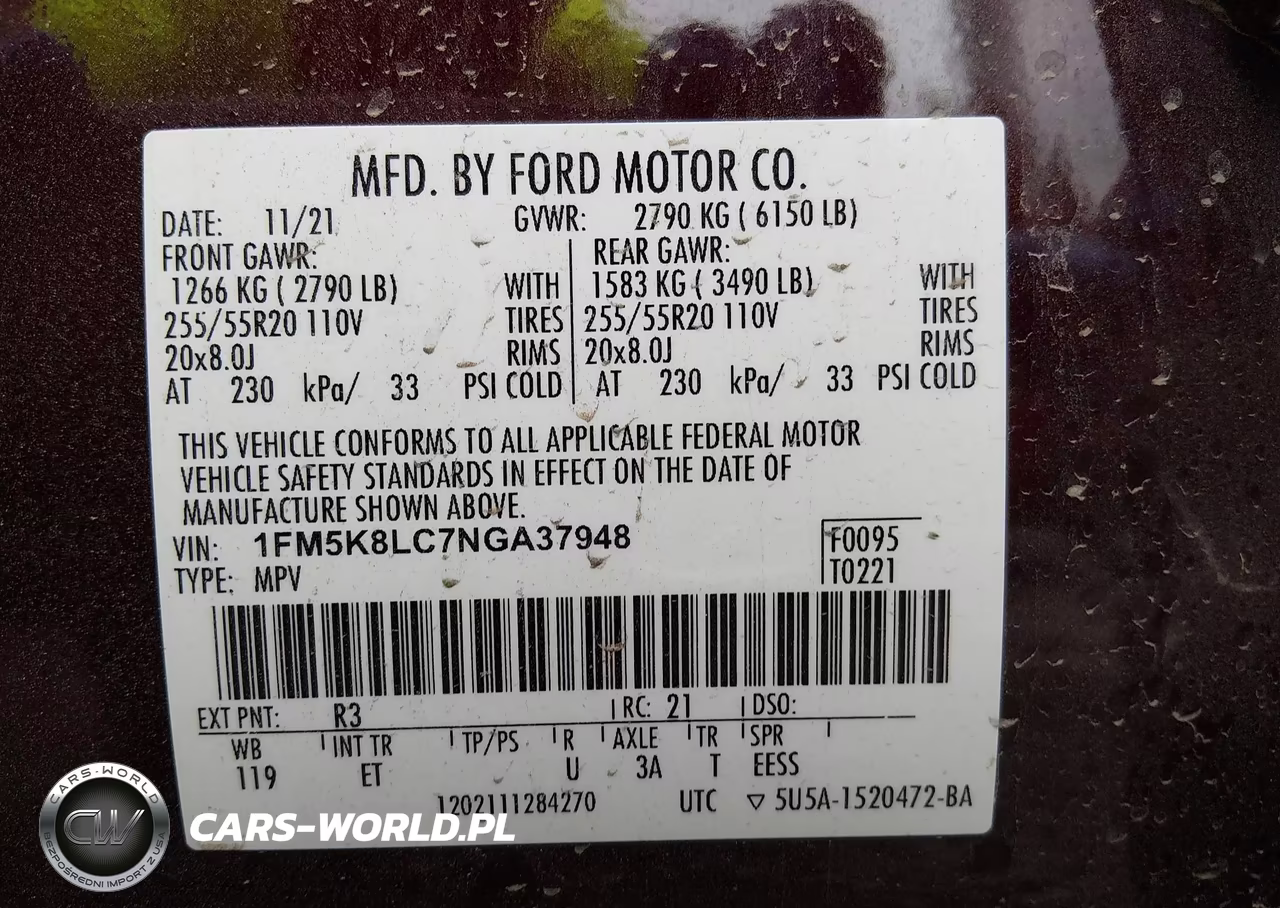 2022 Ford Explorer King Ranch VIN:1FM5K8LC7NGA37948 - 9