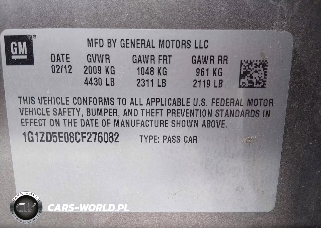2012 Chevrolet Malibu 2Lt VIN:1G1ZD5E08CF276082 - 9