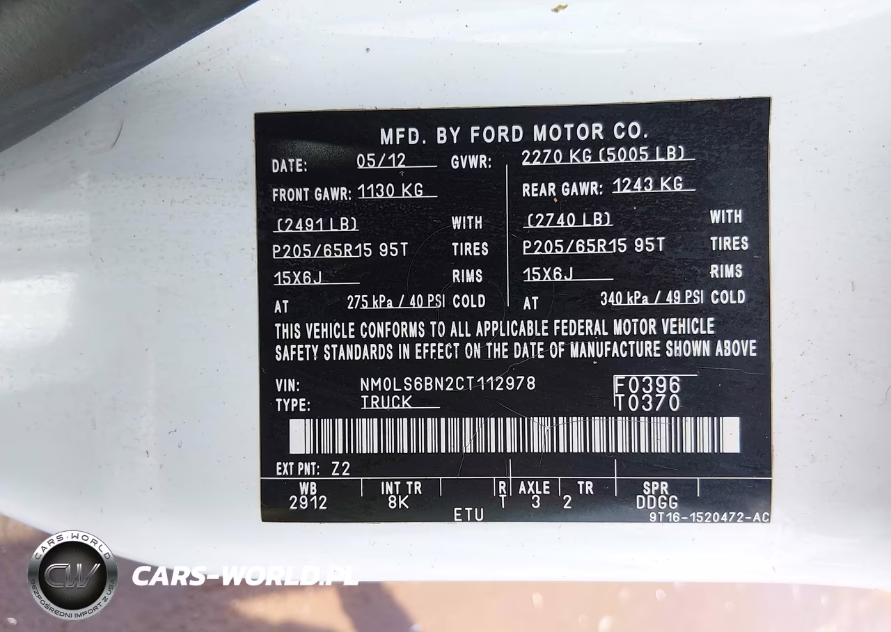 2012 Ford Transit Connect Xlt VIN:NM0LS6BN2CT112978 - 9