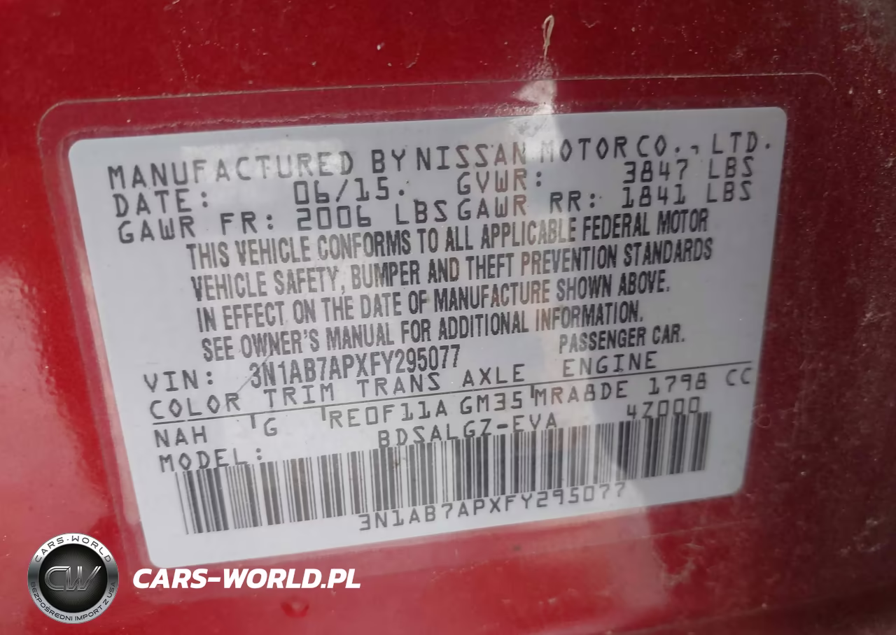 2015 Nissan Sentra Sl VIN:3N1AB7APXFY295077 - 9