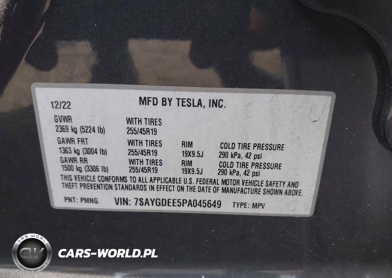 2023 Tesla Model Y Awd-Long Range Dual Motor All-Wheel Drive VIN:7SAYGDEE5PA045649 - 9