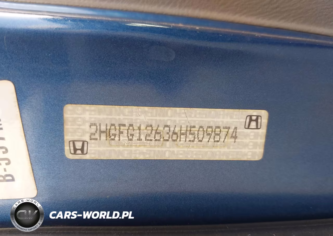 2006 Honda Civic Lx VIN:2HGFG12636H509874 - 9