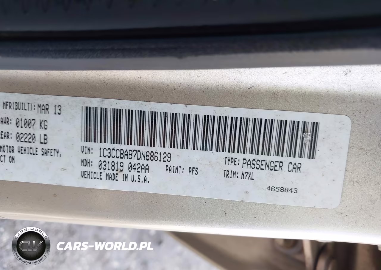 2013 Chrysler 200 Lx VIN:1C3CCBAB7DN686129 - 9