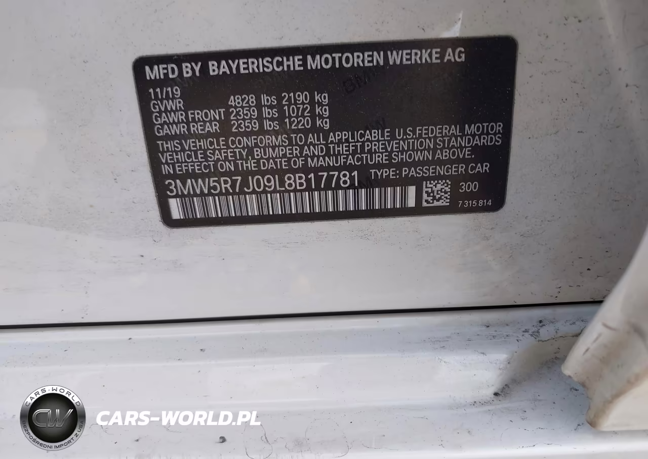 2020 BMW 330I xDrive VIN:3MW5R7J09L8B17781 - 9