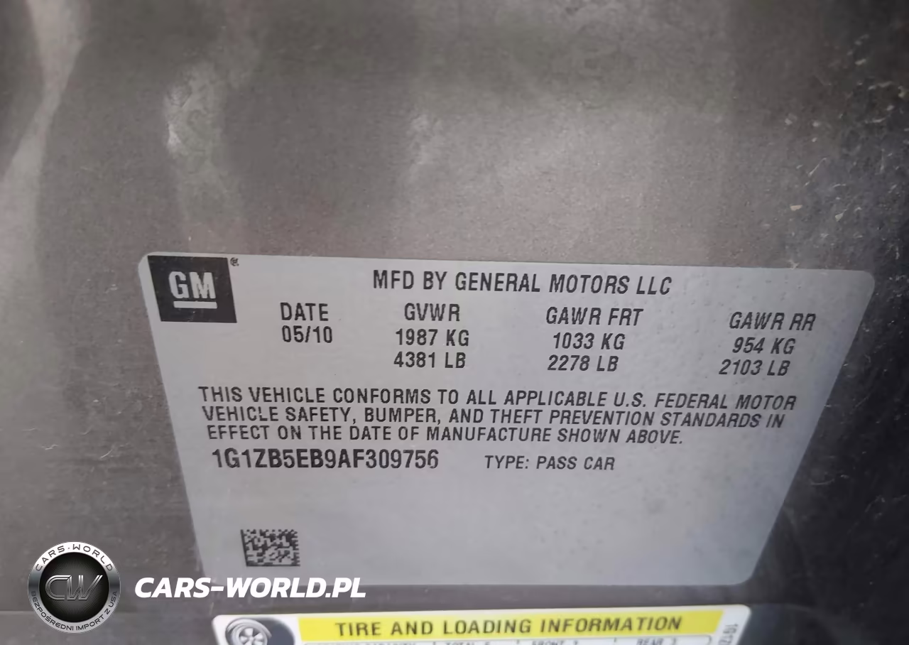 2010 Chevrolet Malibu Ls VIN:1G1ZB5EB9AF309756 - 9