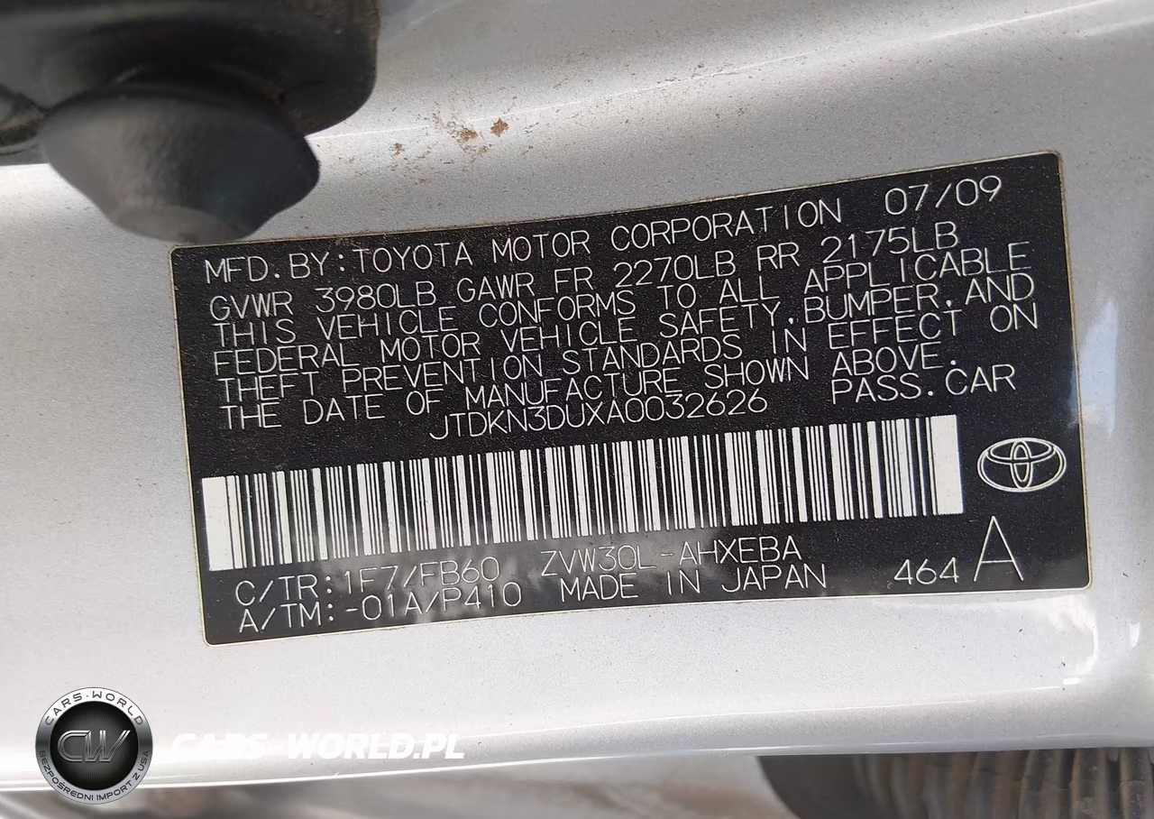 2010 Toyota Prius Iii VIN:JTDKN3DUXA0032626 - 9