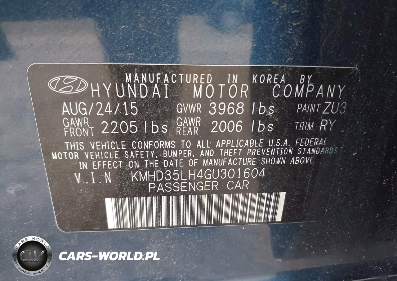 2016 Hyundai Elantra Gt VIN:KMHD35LH4GU301604 - 9