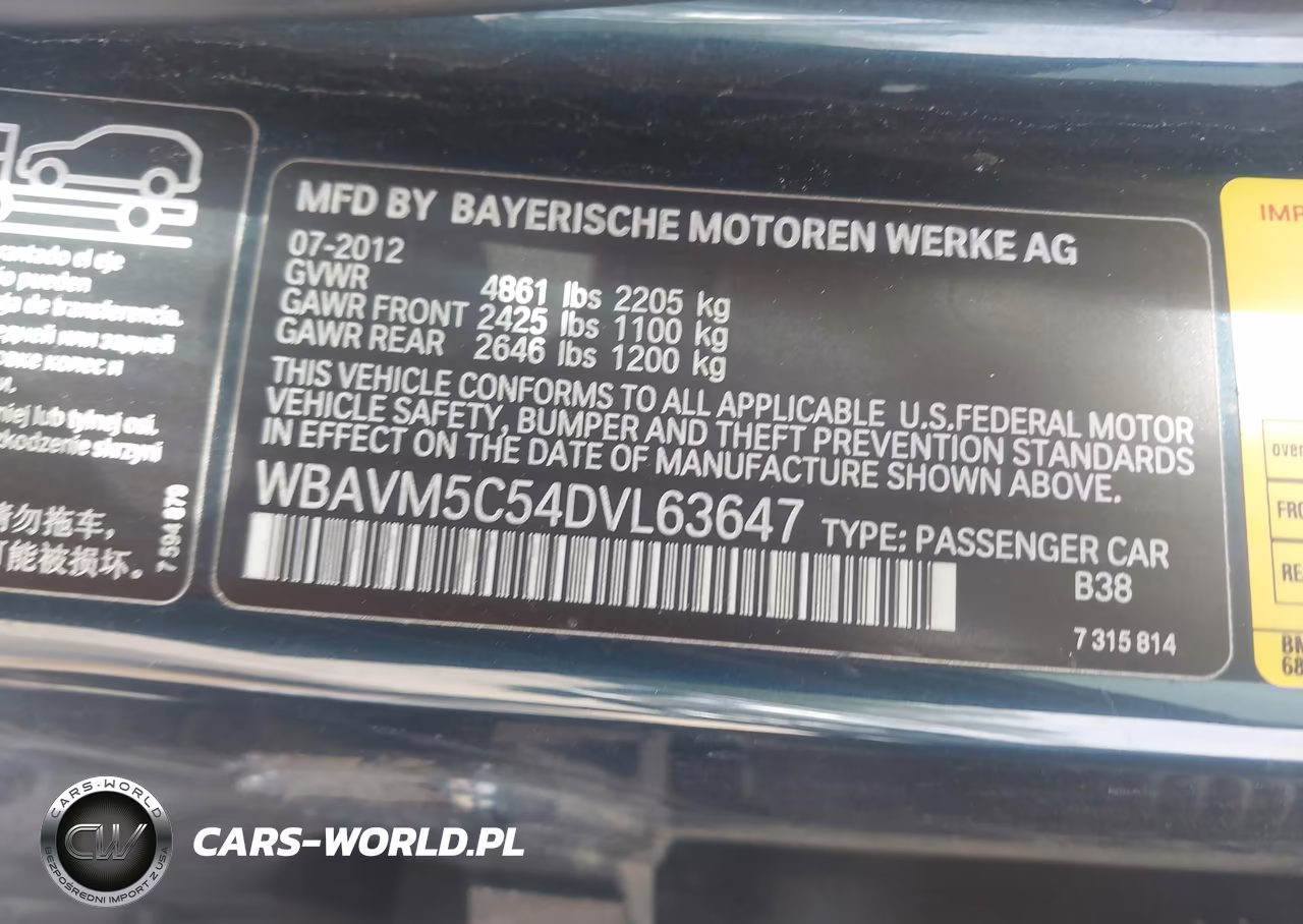 2013 BMW X1 xDrive35I VIN:WBAVM5C54DVL63647 - 9