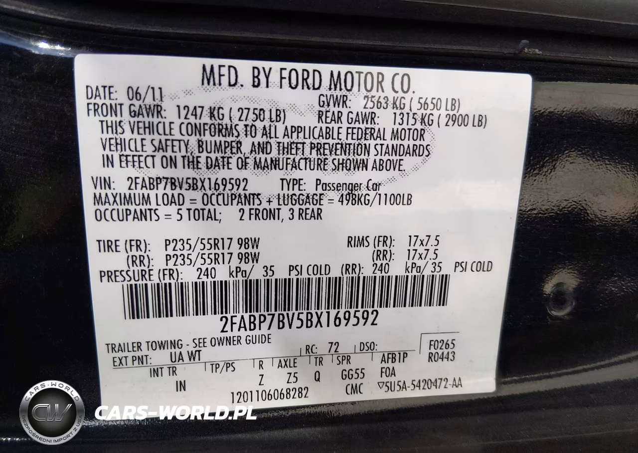 2011 Ford Crown Victoria Police Interceptor VIN:2FABP7BV5BX169592 - 9