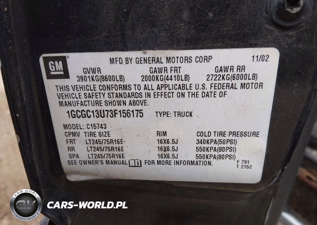 2003 Chevrolet Silverado 1500Hd Ls VIN:1GCGC13U73F156175 - 9
