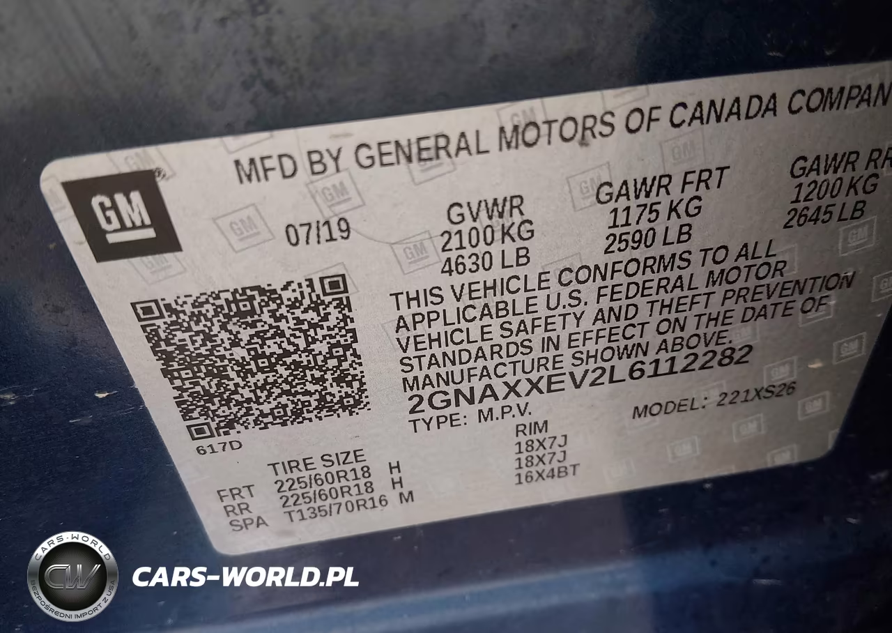 2020 Chevrolet Equinox Awd Premier 1.5L Turbo VIN:2GNAXXEV2L6112282 - 9