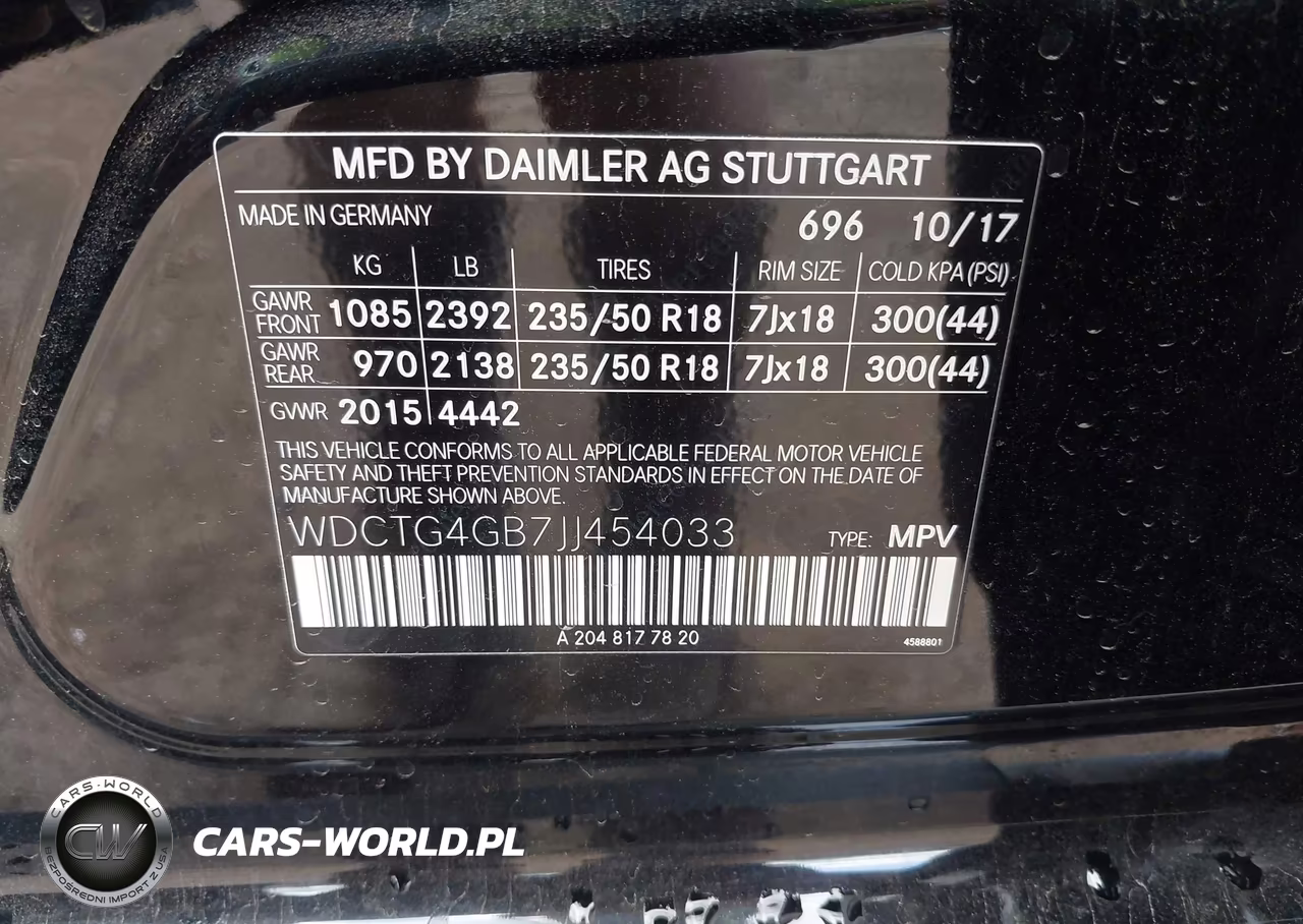 2018 Mercedes-Benz Gla 250 4Matic VIN:WDCTG4GB7JJ454033 - 9
