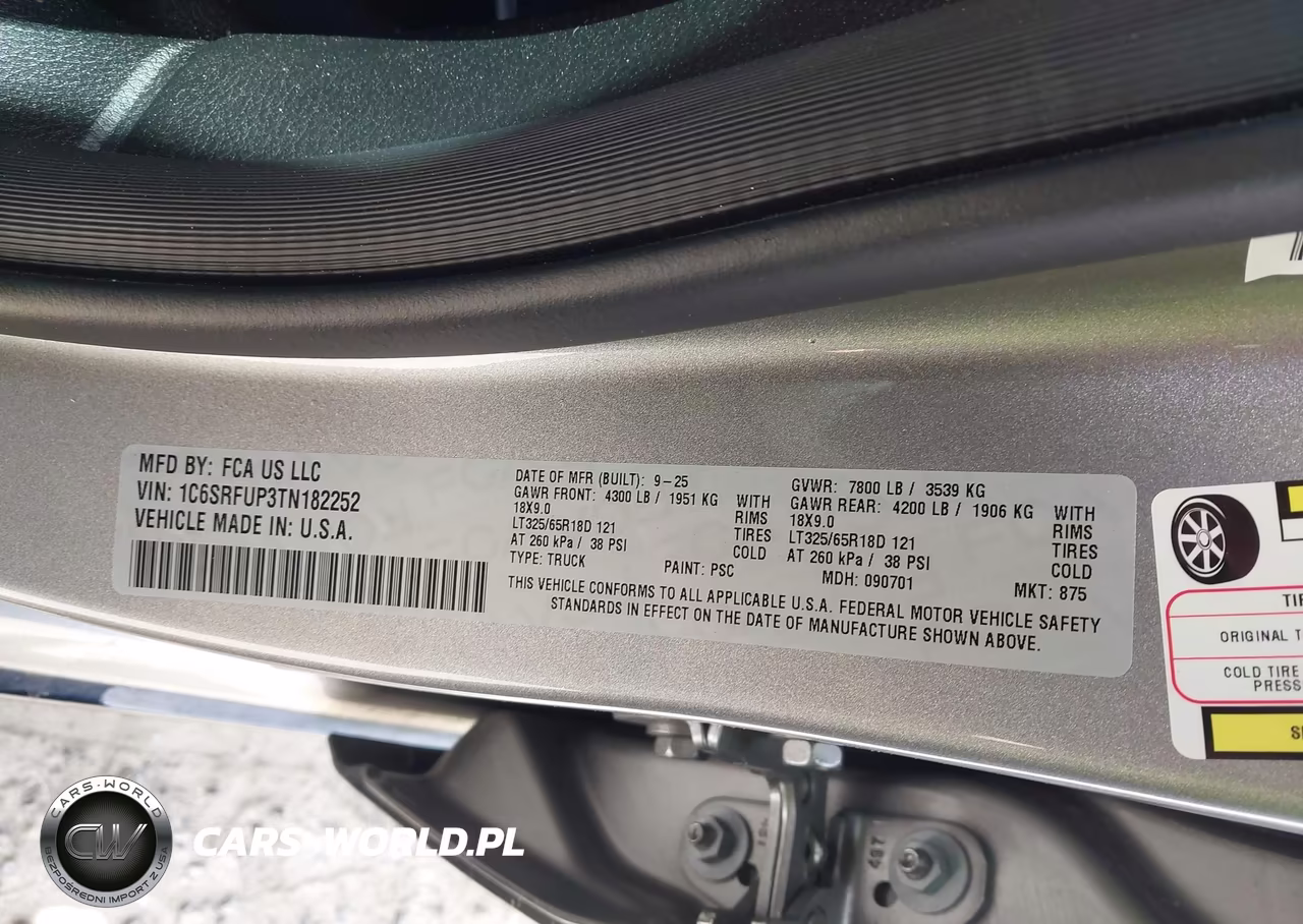 2026 Ram 1500 Rho 4X4 5'7 Box VIN:1C6SRFUP3TN182252 - 9