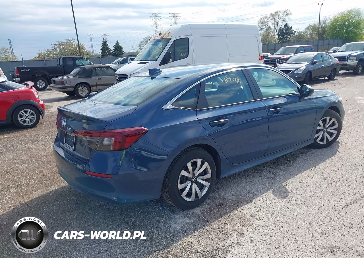 2025 Honda Civic Lx VIN:2HGFE2F21SH547360 - 4