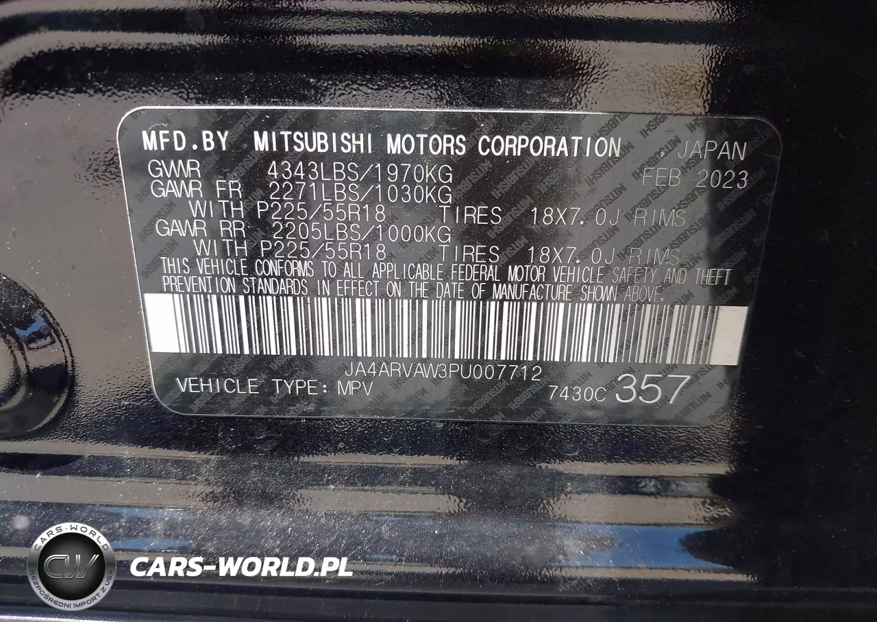 2023 Mitsubishi Outlander Sport 2.4 Gt Awc VIN:JA4ARVAW3PU007712 - 9