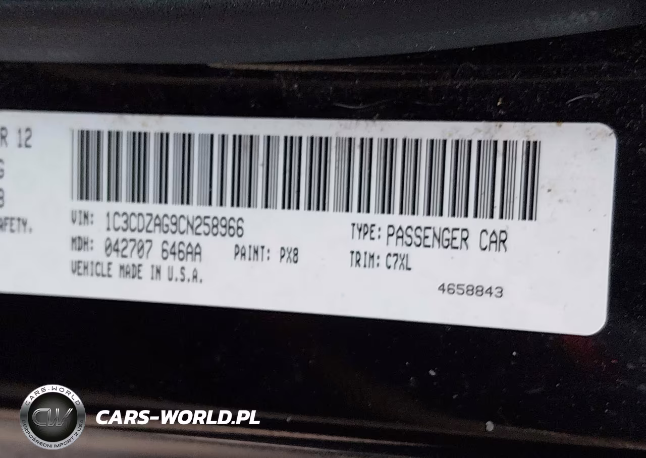 2012 Dodge Avenger Se VIN:1C3CDZAG9CN258966 - 9