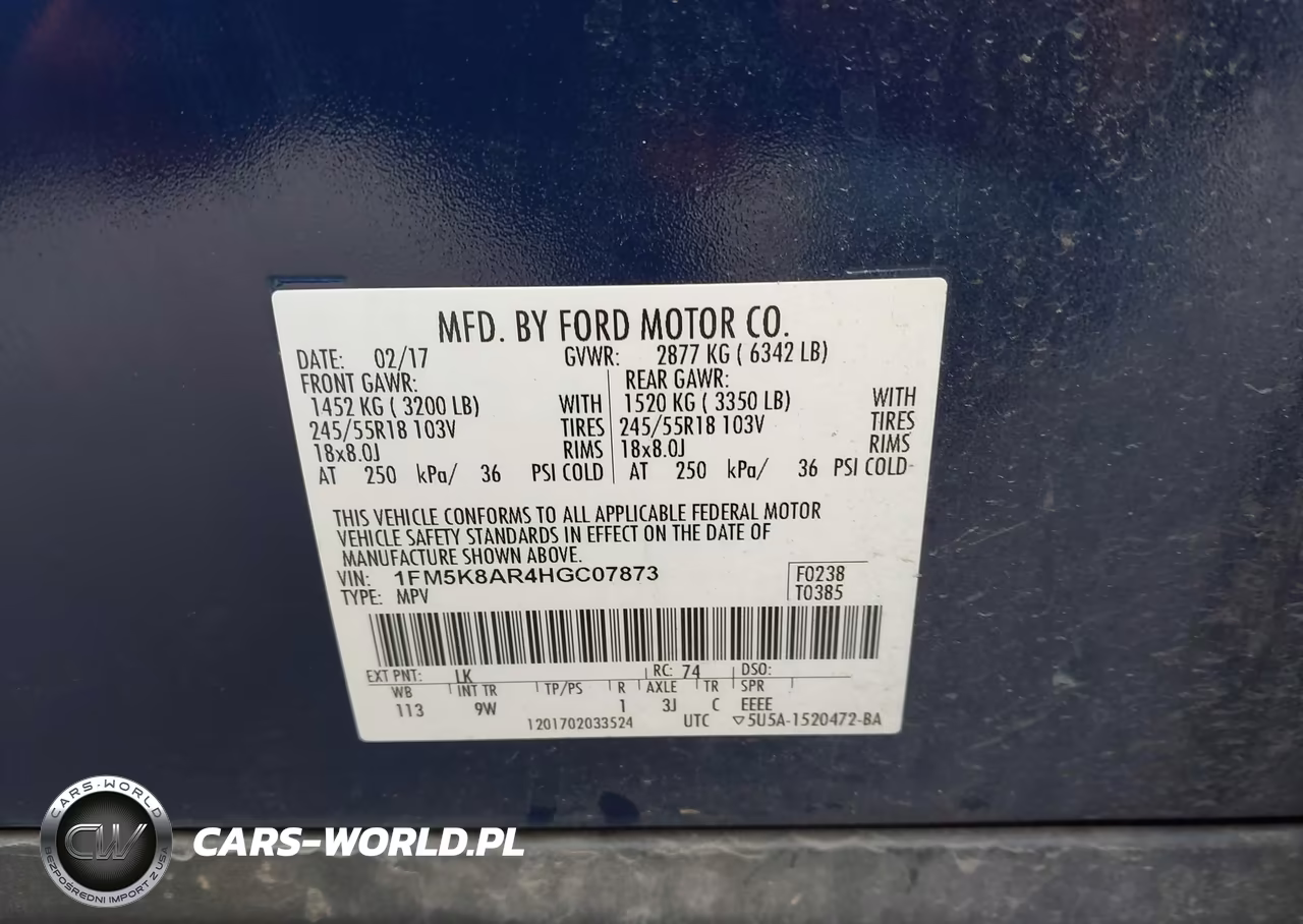 2017 Ford Utility Police Interceptor VIN:1FM5K8AR4HGC07873 - 9