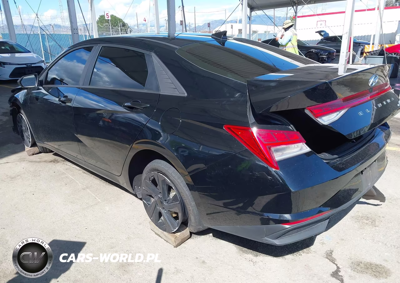 2023 Hyundai Elantra Hybrid Blue VIN:KMHLM4AJ8PU086723 - 3