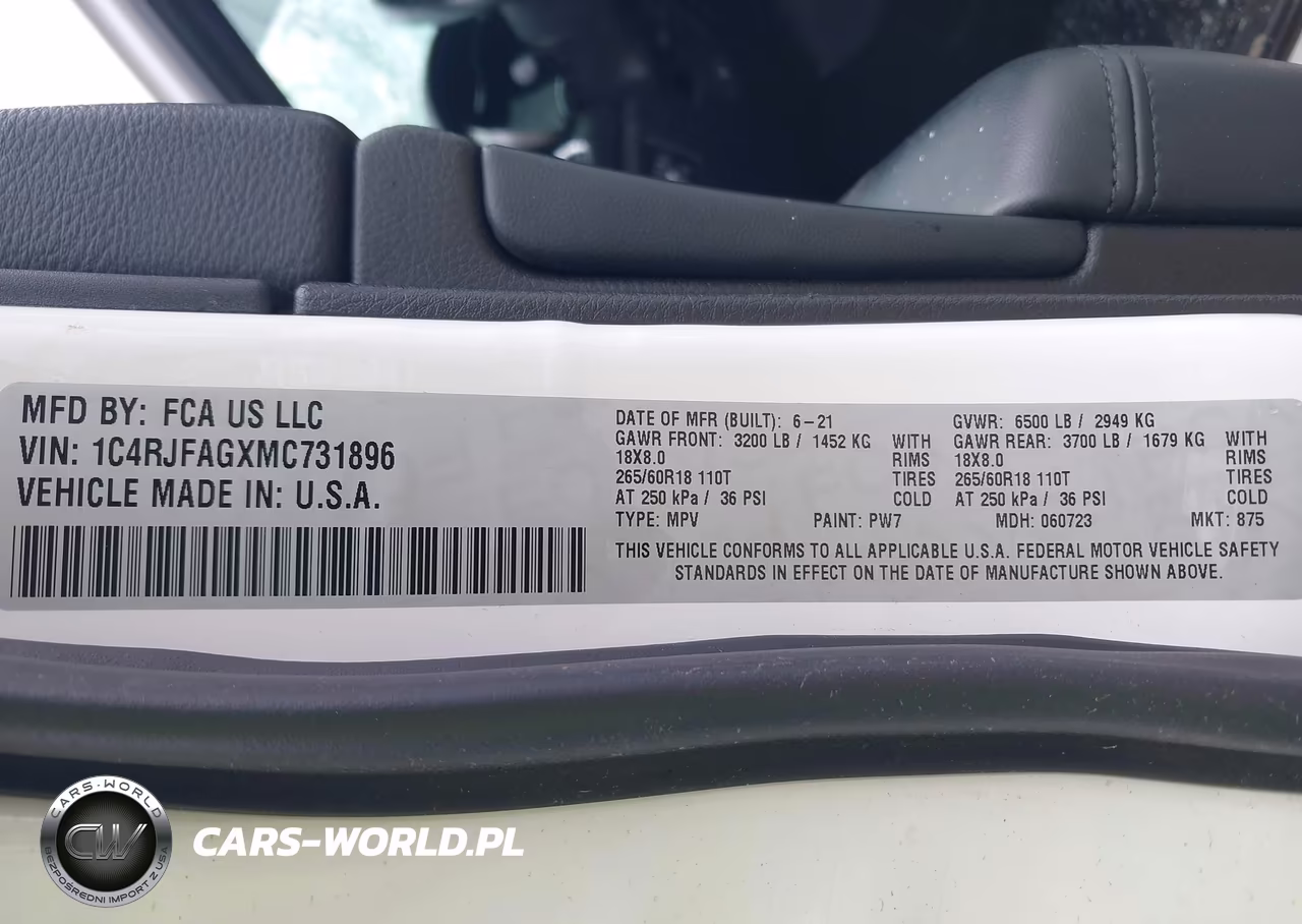 2021 Jeep Grand Cherokee Laredo E 4X4 VIN:1C4RJFAGXMC731896 - 9