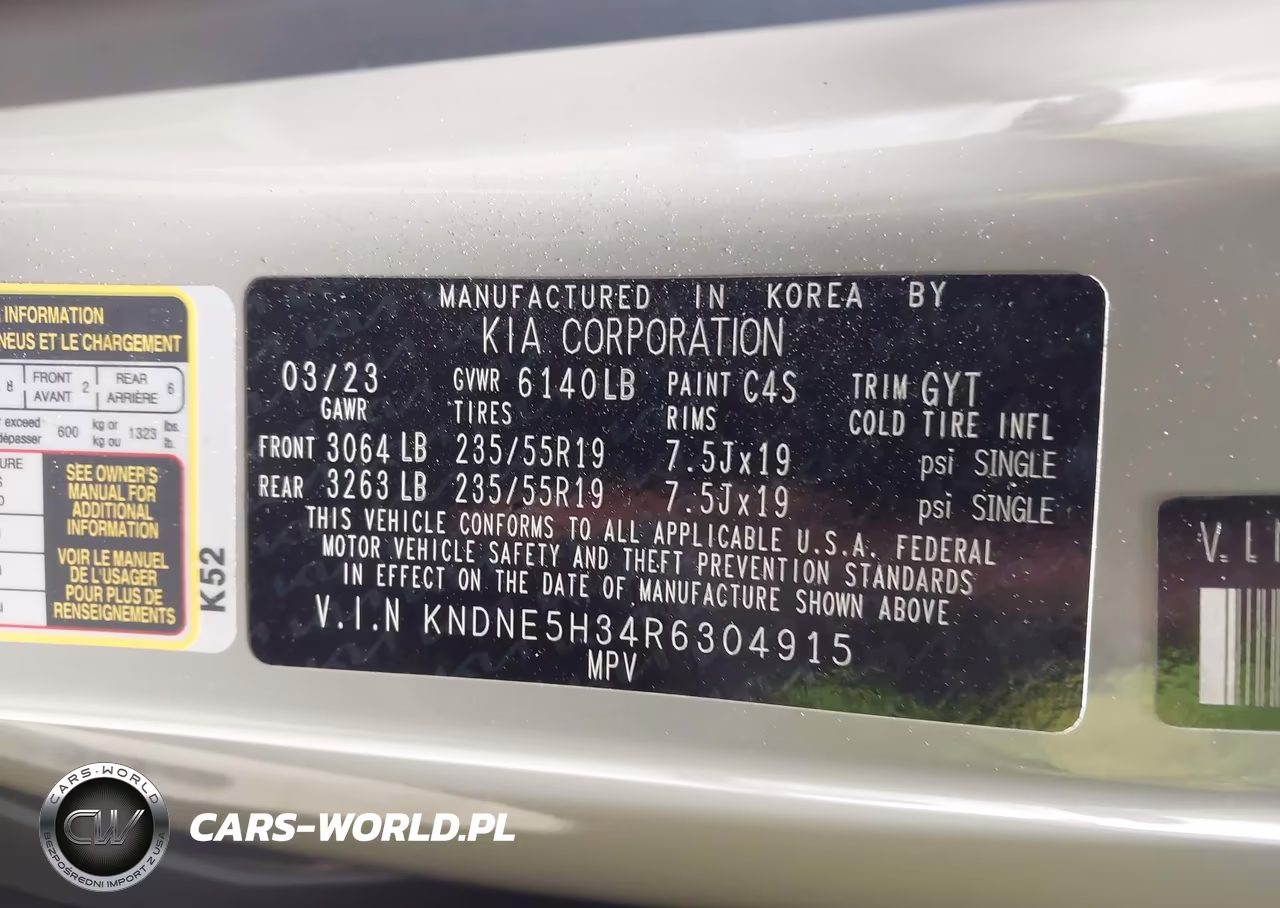 2024 Kia Carnival Mpv Sx Prestige VIN:KNDNE5H34R6304915 - 9