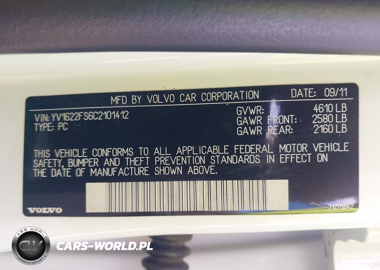 2012 Volvo S60 T5 VIN:YV1622FS6C2101412 - 9