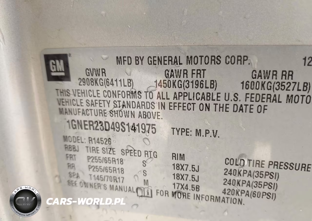 2009 Chevrolet Traverse Lt VIN:1GNER23D49S141975 - 9