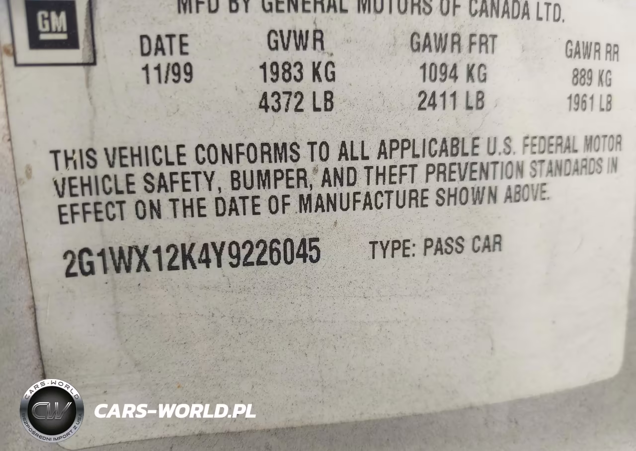 2000 Chevrolet Monte Carlo Ss VIN:2G1WX12K4Y9226045 - 9