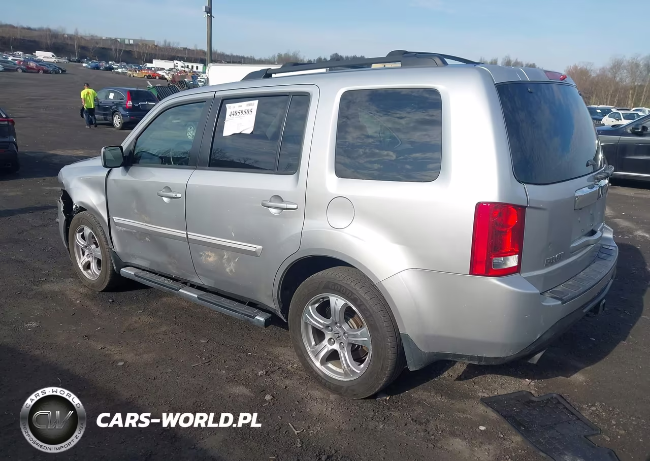 2013 Honda Pilot Ex-L VIN:5FNYF4H5XDB027125 - 3